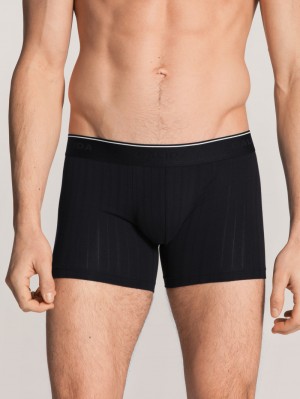 Ropa Interior Calida Pure & Style Boxer Brief Hombre Schwarz | 1560VAHYP