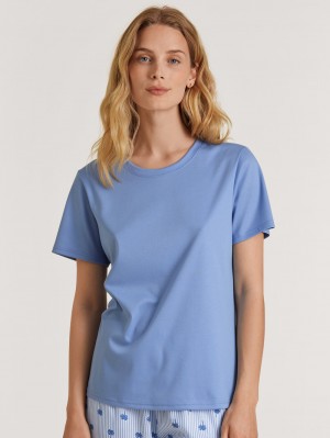 Summer Oufits Calida Favourites Serenity Shirt Short Sleeve Mujer Azules | 5139OLIJS