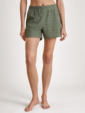 Summer Oufits Calida Lounge Healing Shorts Mujer Verdes | 1296THIUK