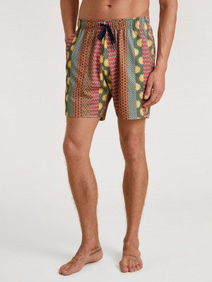 Summer Outfits Calida Rmx Sleep Holiday Bermudas Hombre Rojos | 9580JWFRB