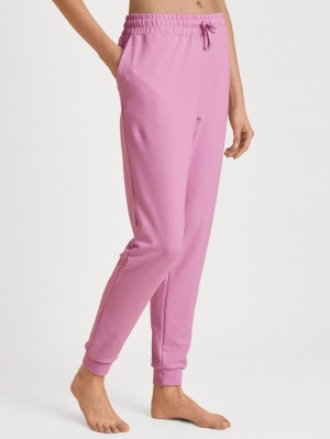 Yoga Calida Circular Relax Pants, Cradle To Cradle Certified® Mujer Rosas | 7386WILAH