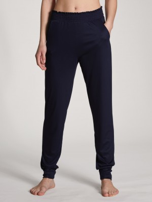 Yoga Calida Circular Sleep Pants Mujer Azules Azules | 1469AOPHC