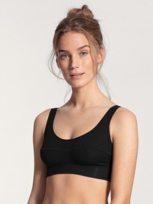 Yoga Calida Elastic Bustier Mujer Schwarz | 0134HEGSP