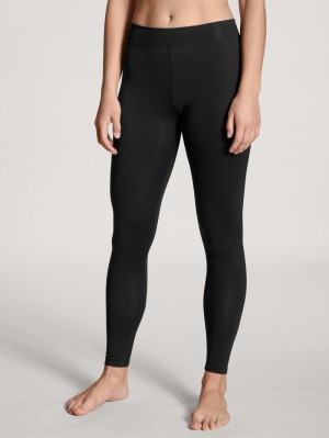 Yoga Calida Elastic Leggings Mujer Schwarz | 8513SVHXF