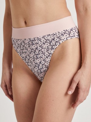 Yoga Calida Elastic Trend Brief, High Waist Mujer Rosas | 9561LDZRA